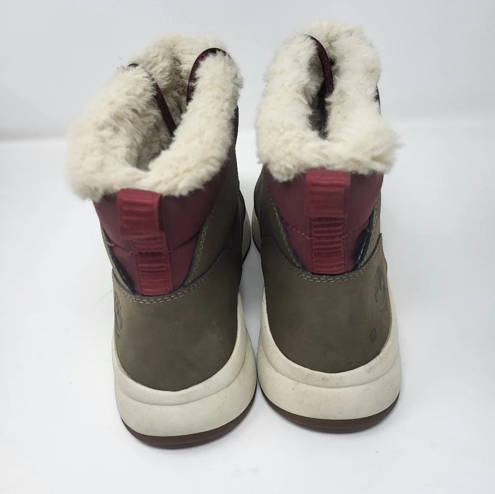 Timberland Women Size 9 Borough Project Waterproof Faux‎ Fur Lace Up Boots